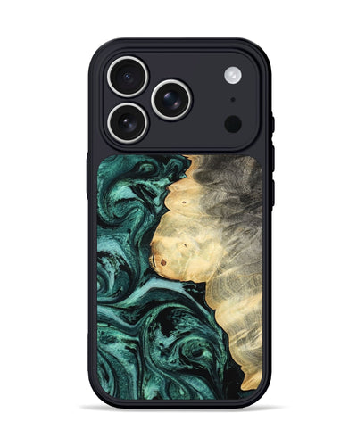 iPhone 17 Pro Wood Phone Case - Adela (Green, 800093)