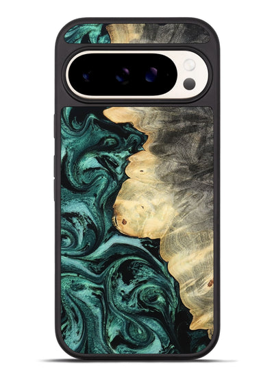 Pixel 9 Pro XL Wood Phone Case - Adela (Green, 800093)