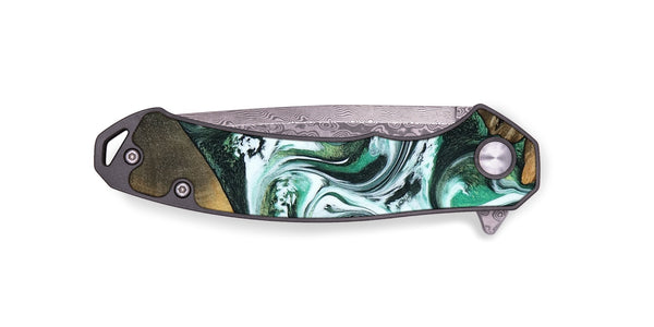 EDC Wood Pocket Knife - Philip (Green, 800094)