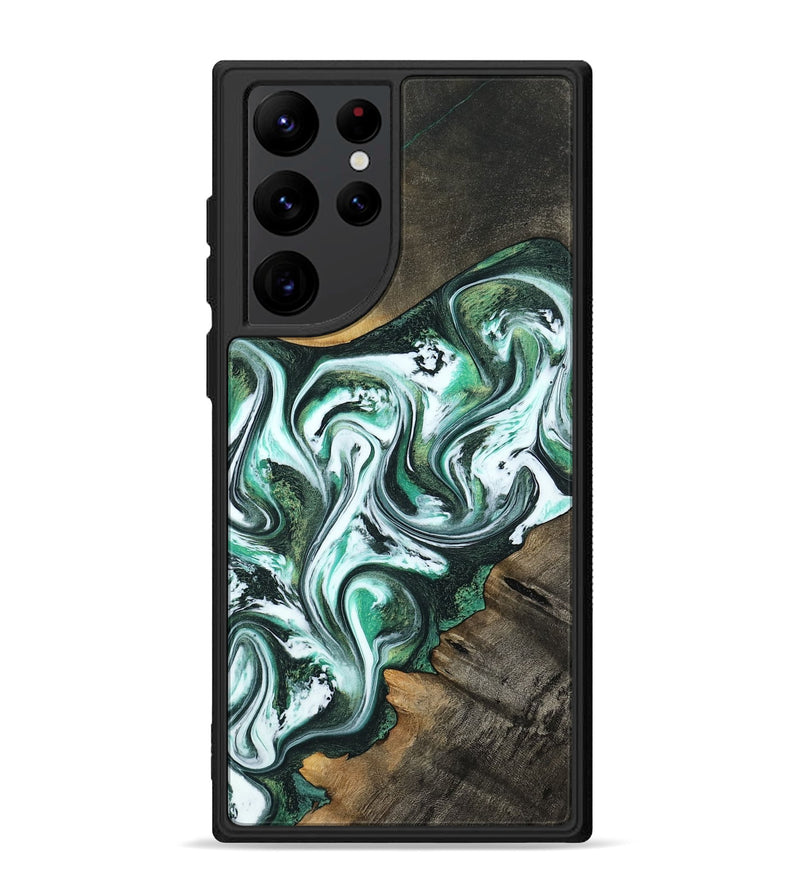 Galaxy S22 Ultra Wood Phone Case - Philip (Green, 800094)