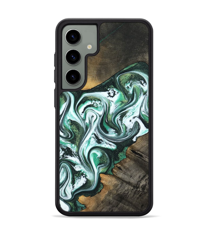Galaxy S24 Plus Wood Phone Case - Philip (Green, 800094)