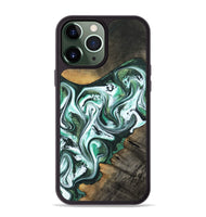 iPhone 13 Pro Max Wood Phone Case - Philip (Green, 800094)