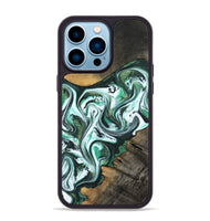 iPhone 14 Pro Max Wood Phone Case - Philip (Green, 800094)