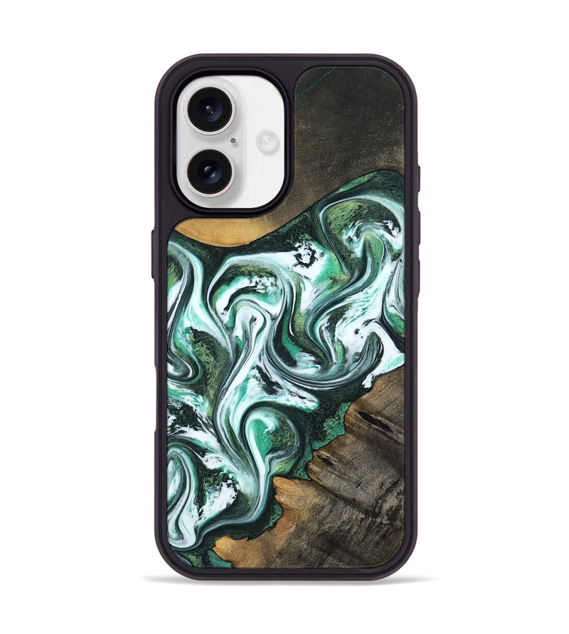 iPhone 17 Wood Phone Case - Philip (Green, 800094)
