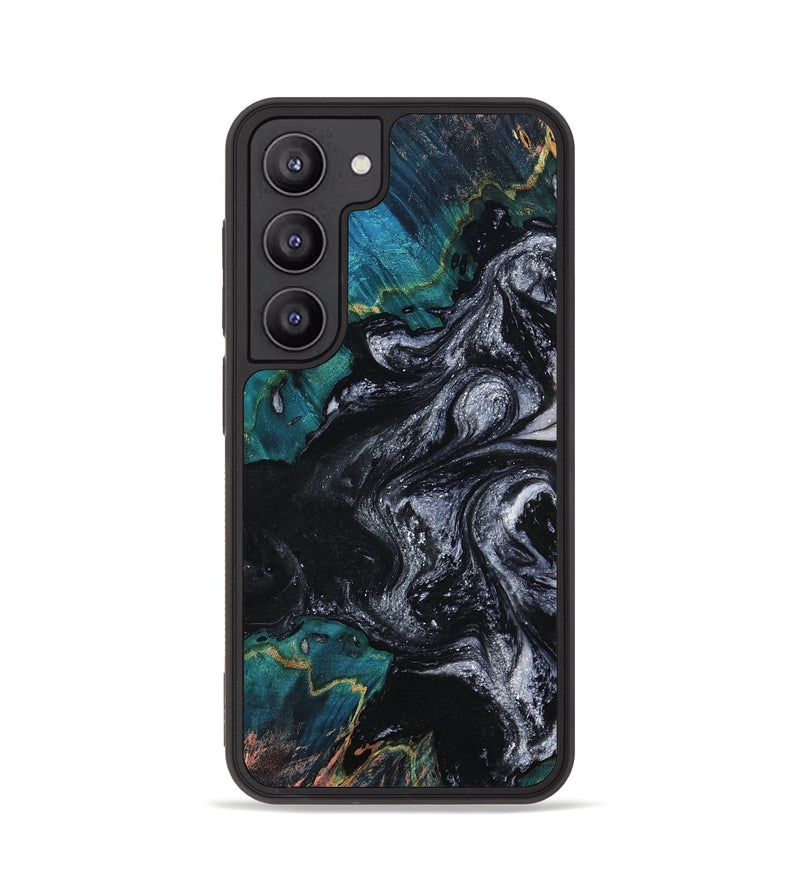 Galaxy S23 Wood Phone Case - Agatha (Black & White, 800095)