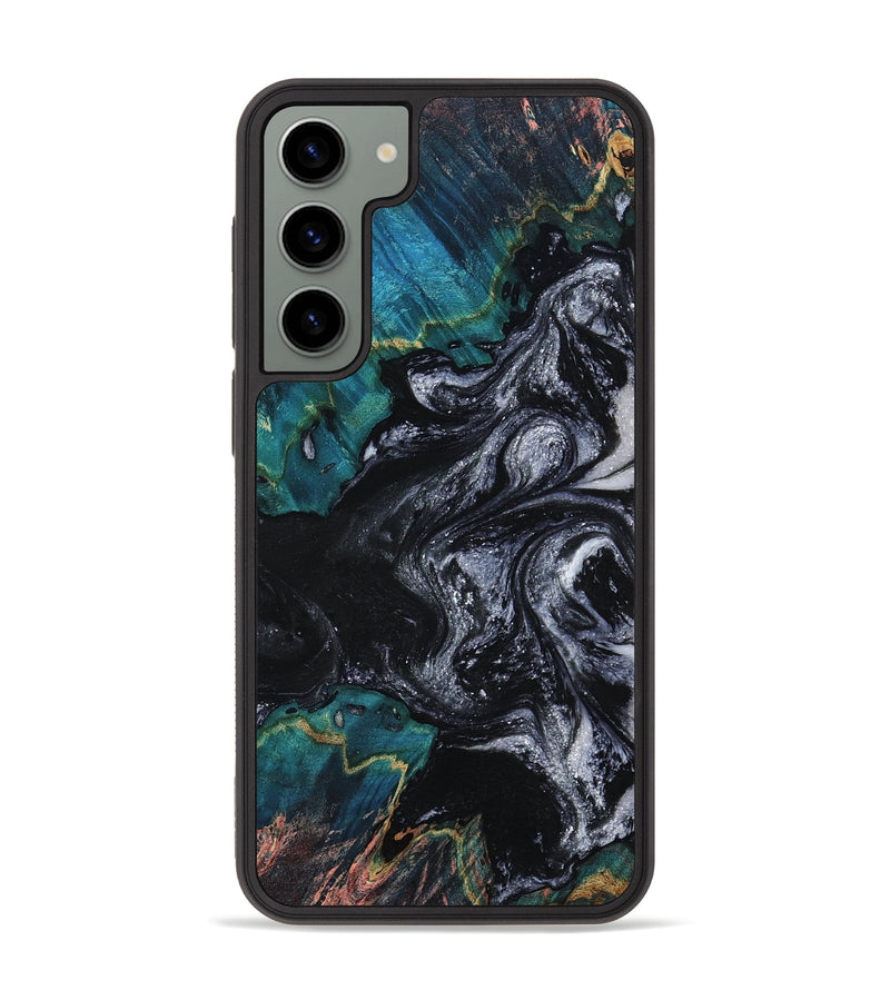 Galaxy S23 Plus Wood Phone Case - Agatha (Black & White, 800095)