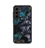 Galaxy S24 Wood Phone Case - Agatha (Black & White, 800095)