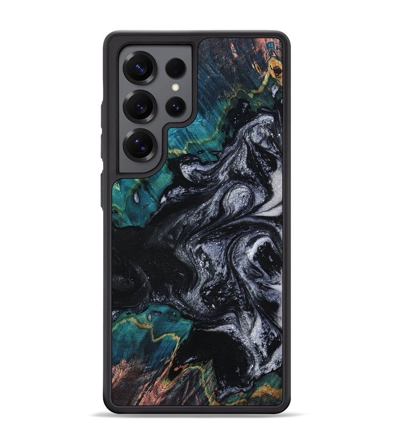 Galaxy S25 Ultra Wood Phone Case - Agatha (Black & White, 800095)