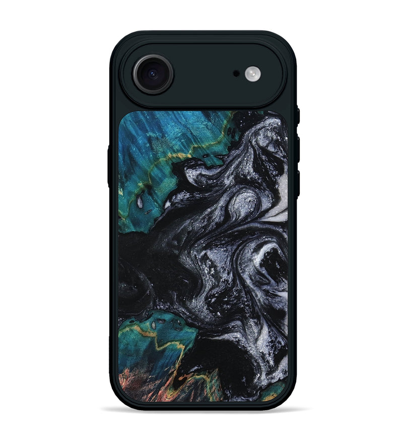 iPhone 17 Air Wood Phone Case - Agatha (Black & White, 800095)