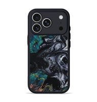 iPhone 17 Pro Wood Phone Case - Agatha (Black & White, 800095)