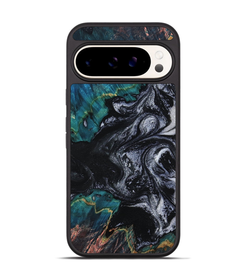 Pixel 9 Wood Phone Case - Agatha (Black & White, 800095)
