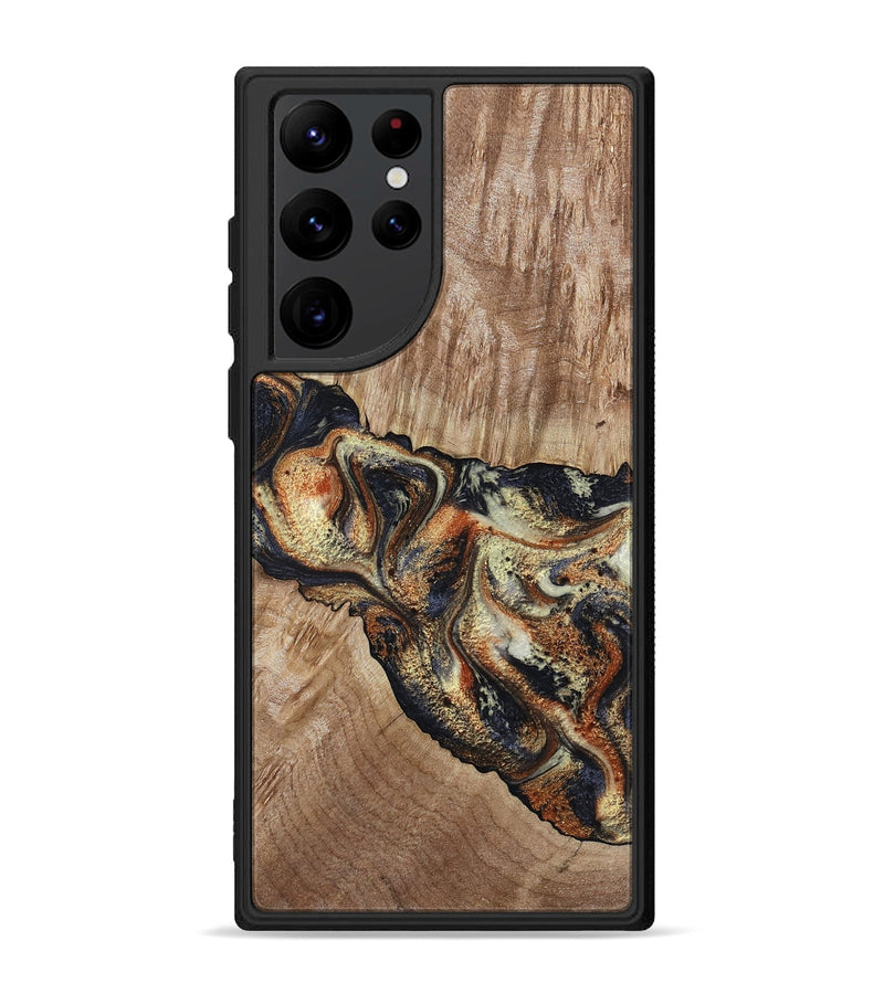 Galaxy S22 Ultra Wood Phone Case - Odin (Black & White, 800096)