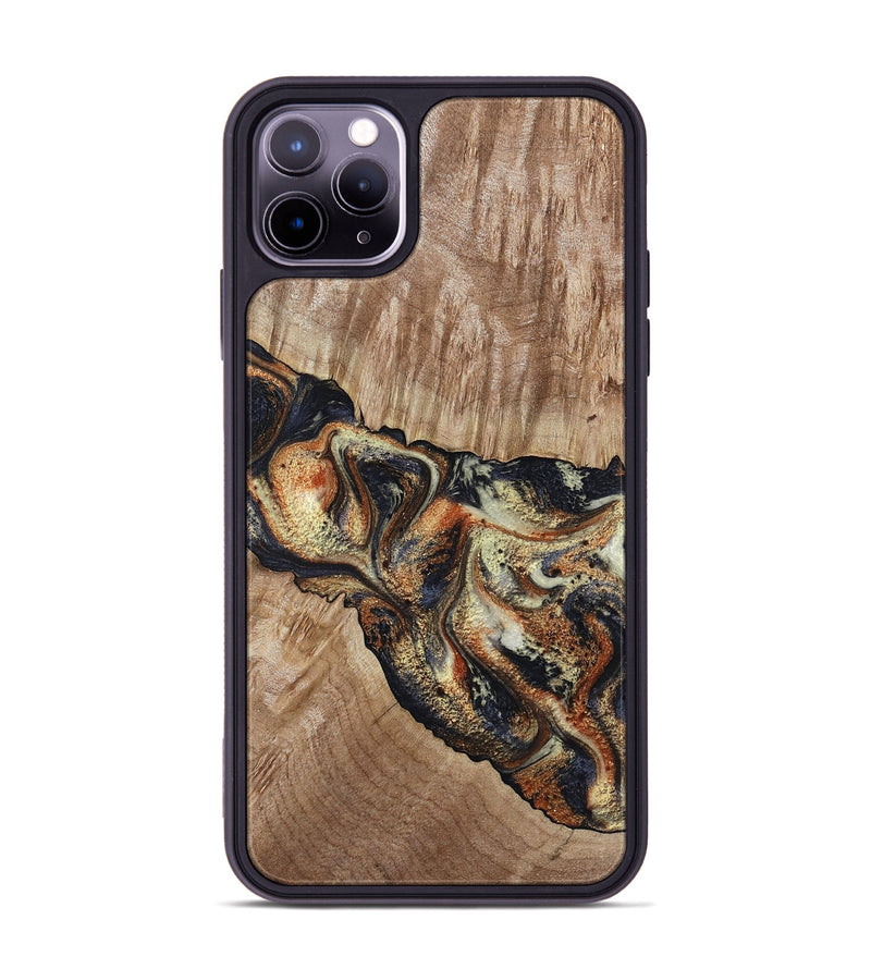 iPhone 11 Pro Max Wood Phone Case - Odin (Black & White, 800096)