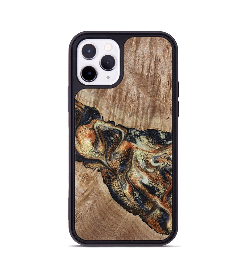 iPhone 11 Pro Wood Phone Case - Odin (Black & White, 800096)