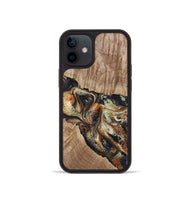 iPhone 12 mini Wood Phone Case - Odin (Black & White, 800096)