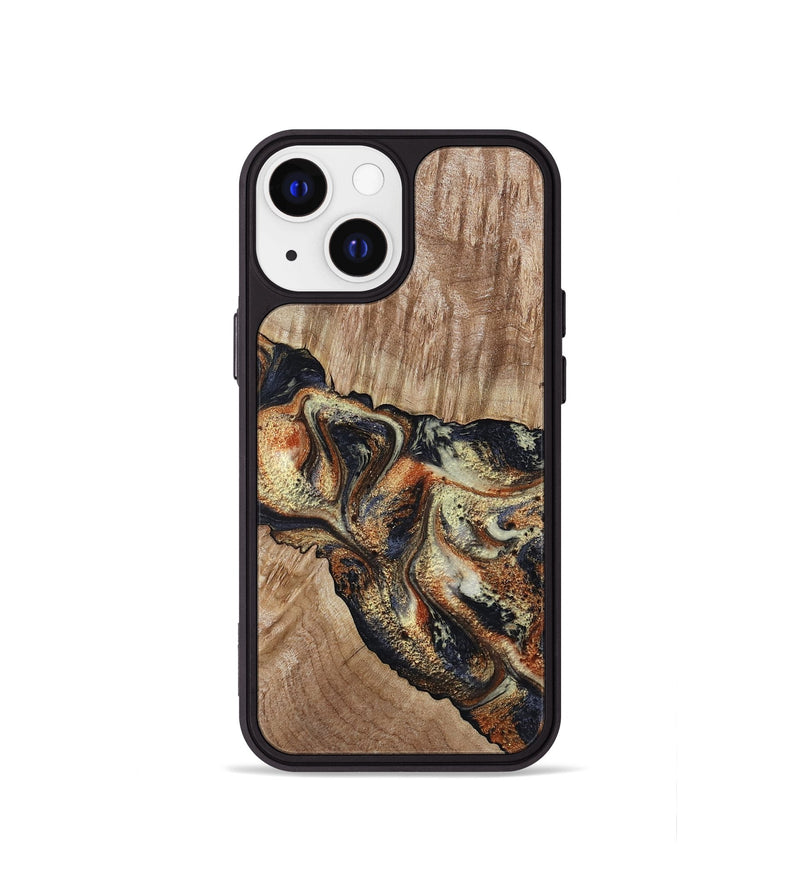 iPhone 13 mini Wood Phone Case - Odin (Black & White, 800096)