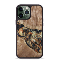 iPhone 13 Pro Max Wood Phone Case - Odin (Black & White, 800096)
