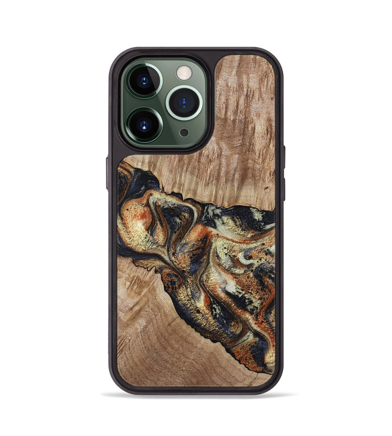 iPhone 13 Pro Wood Phone Case - Odin (Black & White, 800096)