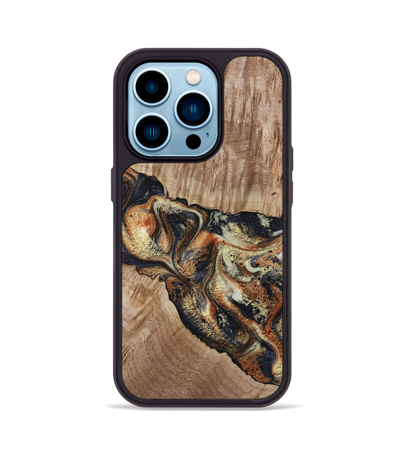 iPhone 14 Pro Wood Phone Case - Odin (Black & White, 800096)