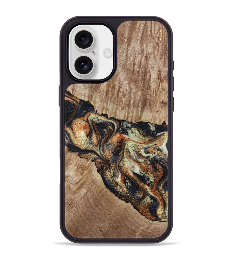 iPhone 16 Plus Wood Phone Case - Odin (Black & White, 800096)