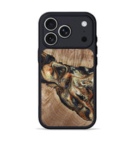 iPhone 17 Pro Wood Phone Case - Odin (Black & White, 800096)