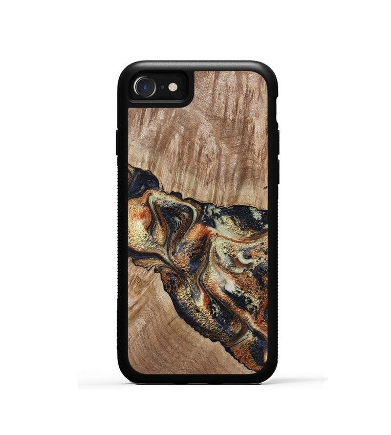 iPhone SE Wood Phone Case - Odin (Black & White, 800096)
