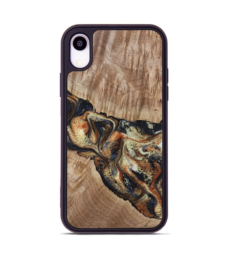 iPhone Xr Wood Phone Case - Odin (Black & White, 800096)