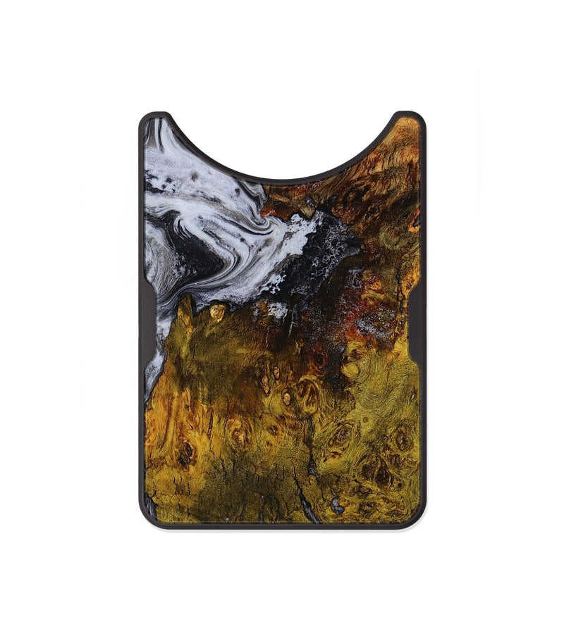 Alloy Wood Wallet - Paula (Black & White, 800097)