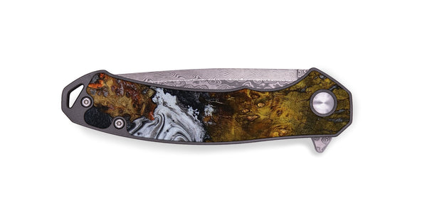 EDC Wood Pocket Knife - Paula (Black & White, 800097)