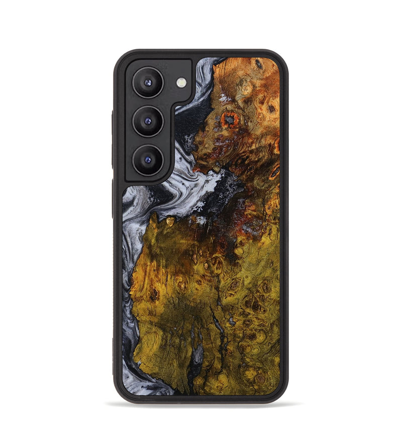 Galaxy S23 Wood Phone Case - Paula (Black & White, 800097)