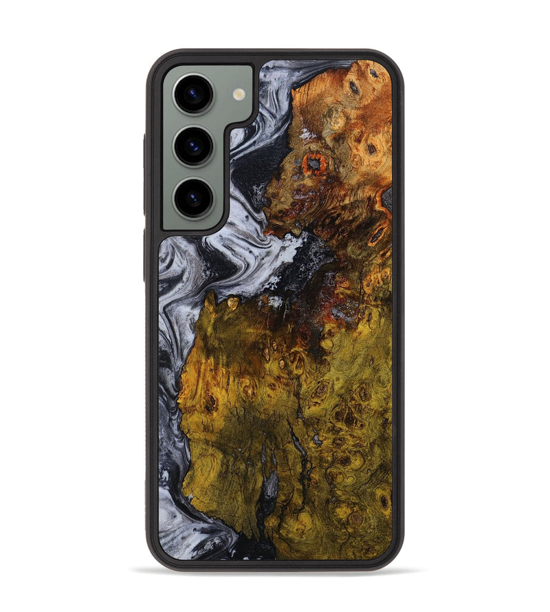 Galaxy S23 Plus Wood Phone Case - Paula (Black & White, 800097)