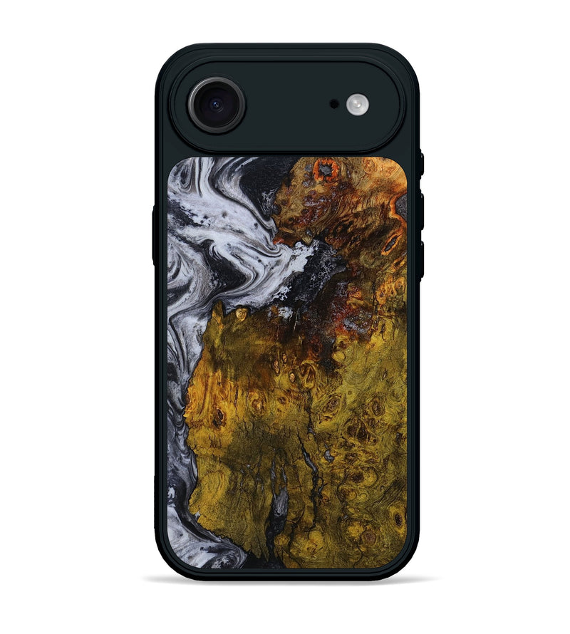 iPhone 17 Air Wood Phone Case - Paula (Black & White, 800097)