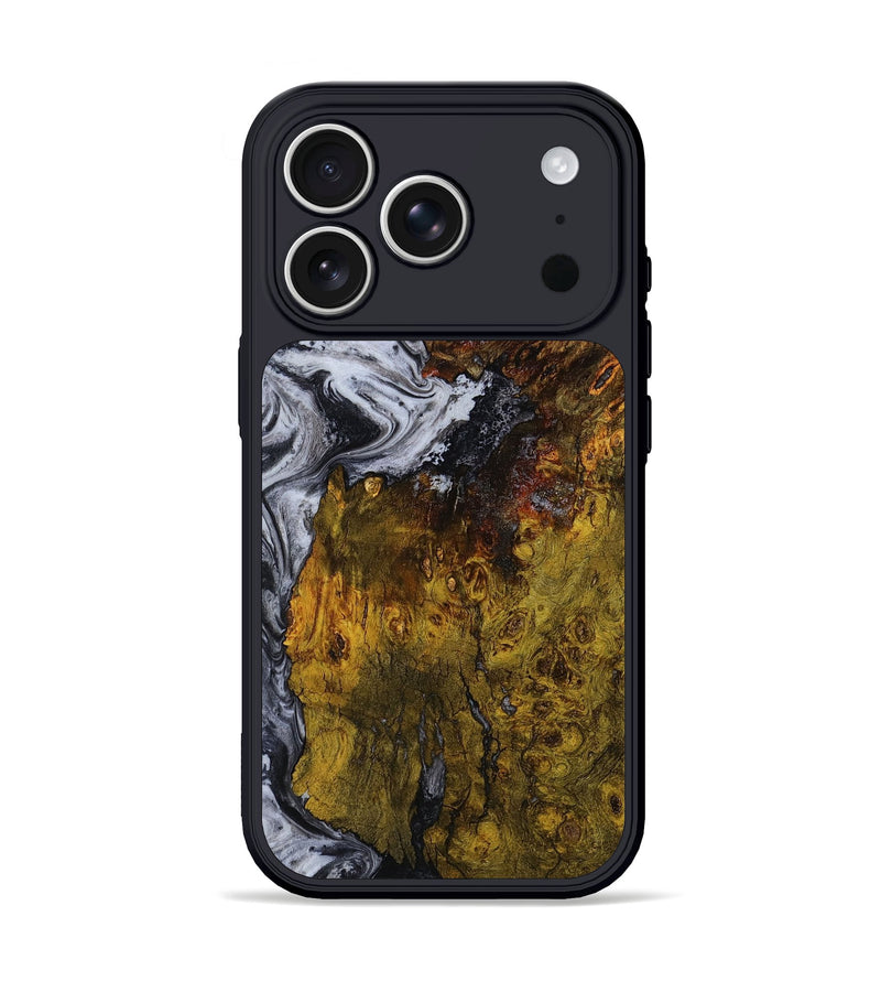 iPhone 17 Pro Wood Phone Case - Paula (Black & White, 800097)