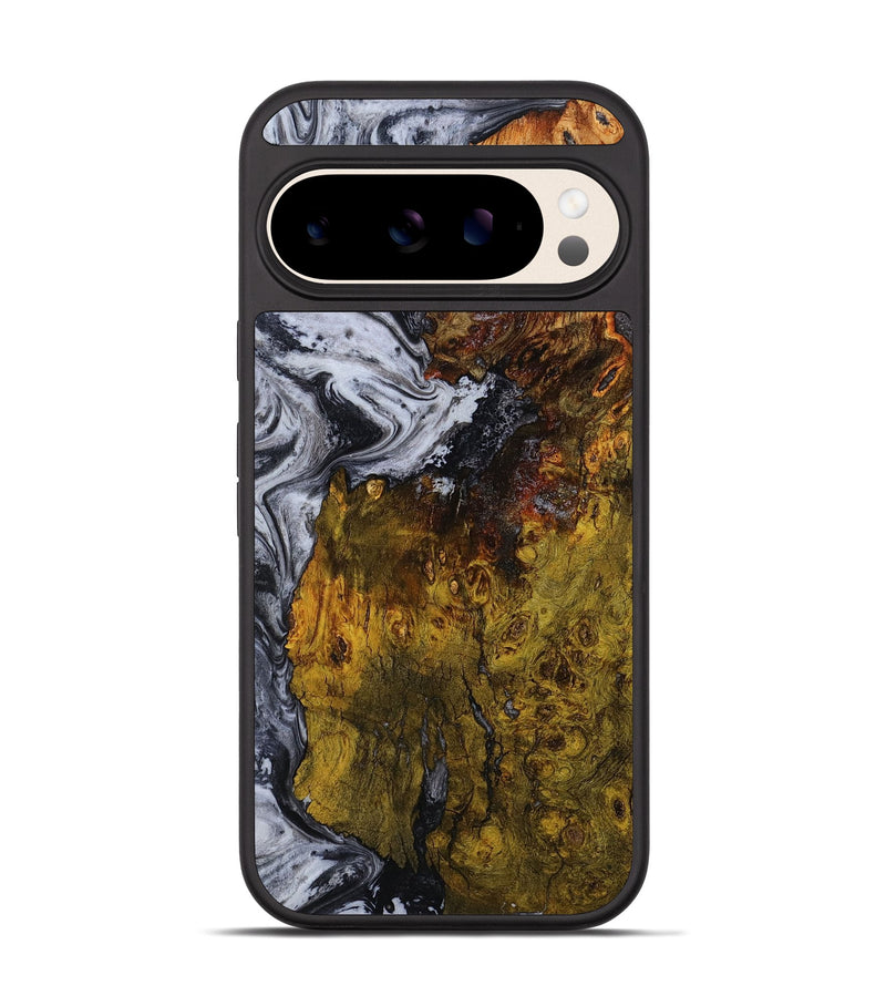 Pixel 10 Wood Phone Case - Paula (Black & White, 800097)