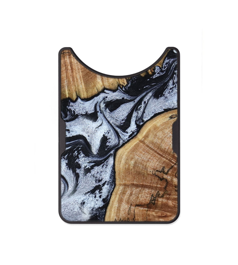 Alloy Wood Wallet - Taja (Black & White, 800098)