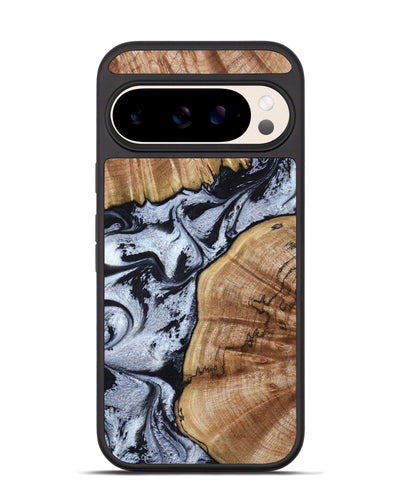 Pixel 10 Wood Phone Case - Taja (Black & White, 800098)