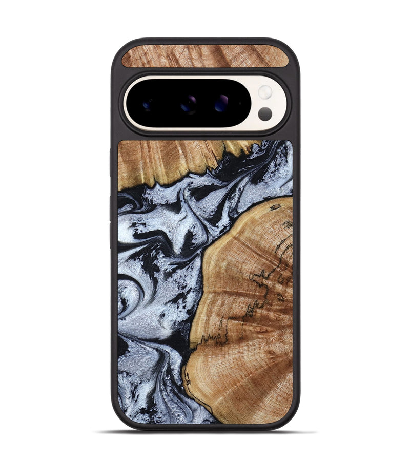 Pixel 9 Wood Phone Case - Taja (Black & White, 800098)