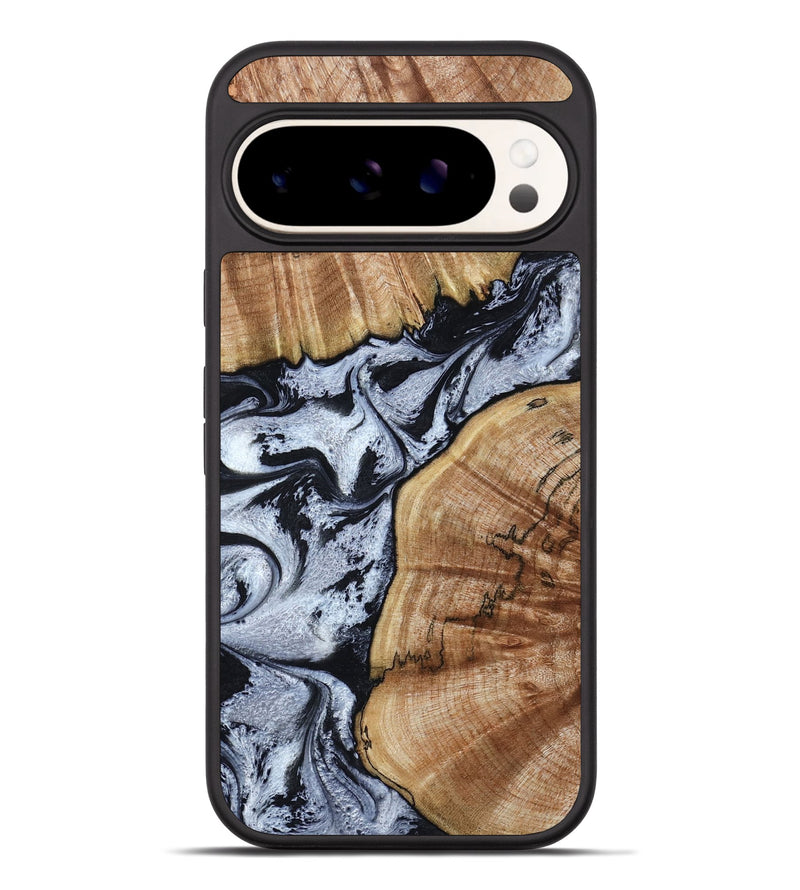 Pixel 9 Pro XL Wood Phone Case - Taja (Black & White, 800098)