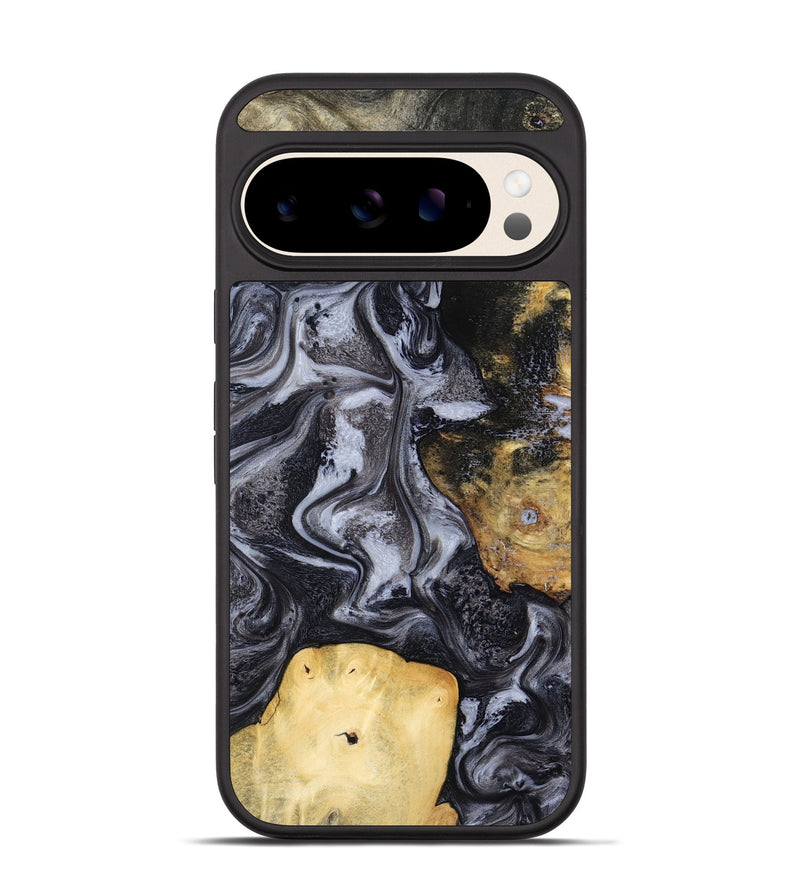 Pixel 10 Wood Phone Case - Tess (Black & White, 800099)