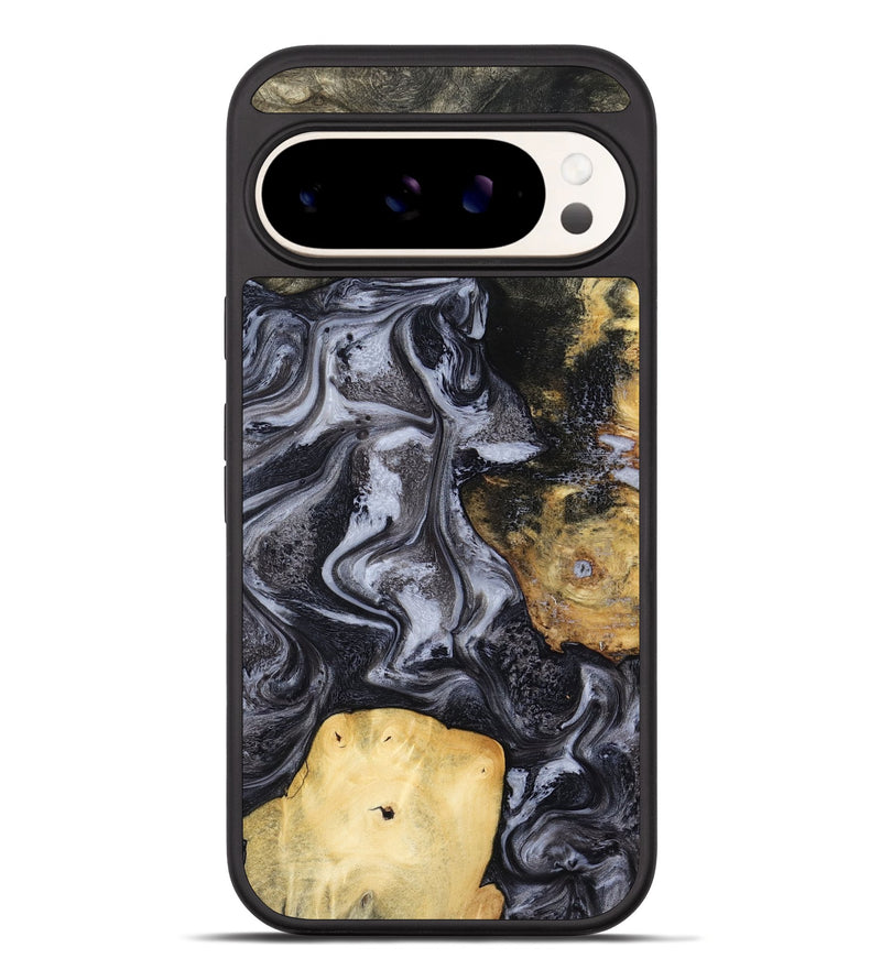 Pixel 10 Pro XL Wood Phone Case - Tess (Black & White, 800099)