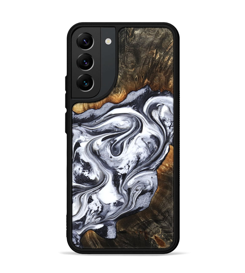 Galaxy S22 Plus Wood Phone Case - Kierra (Black & White, 800100)