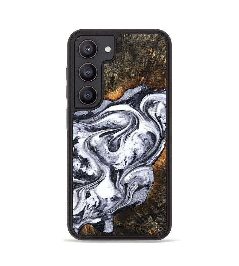 Galaxy S23 Wood Phone Case - Kierra (Black & White, 800100)