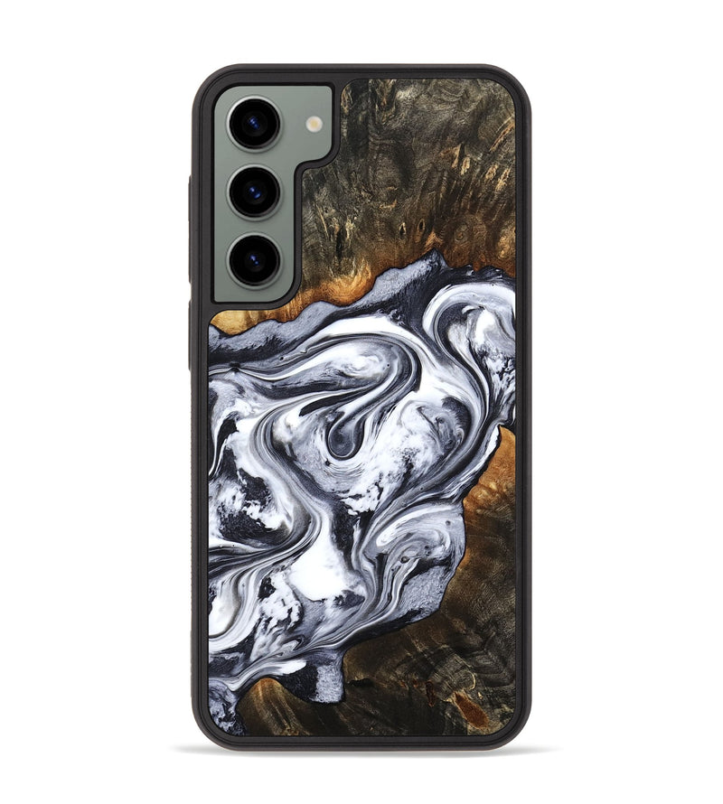 Galaxy S23 Plus Wood Phone Case - Kierra (Black & White, 800100)