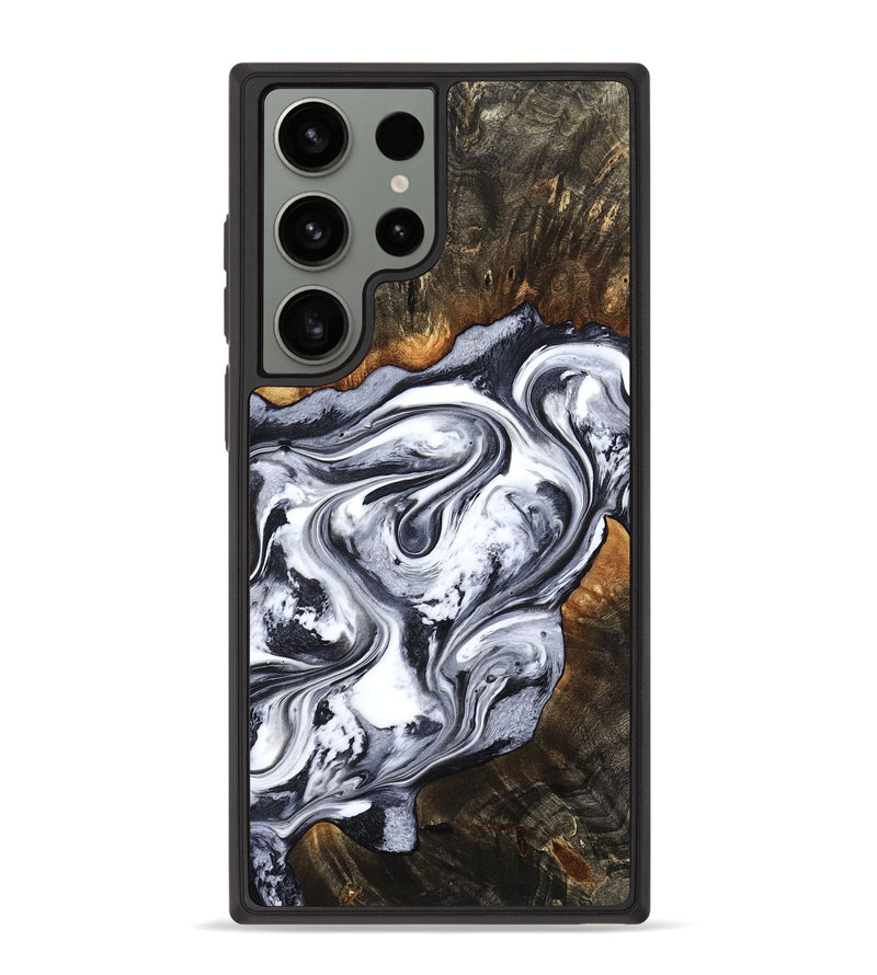 Galaxy S23 Ultra Wood Phone Case - Kierra (Black & White, 800100)
