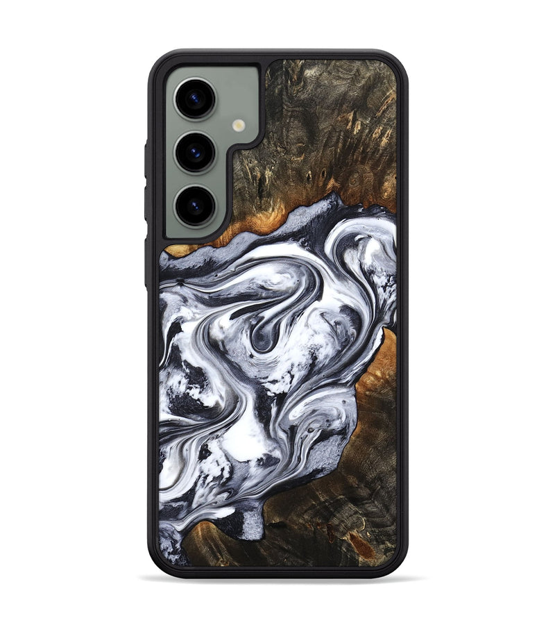 Galaxy S24 Plus Wood Phone Case - Kierra (Black & White, 800100)