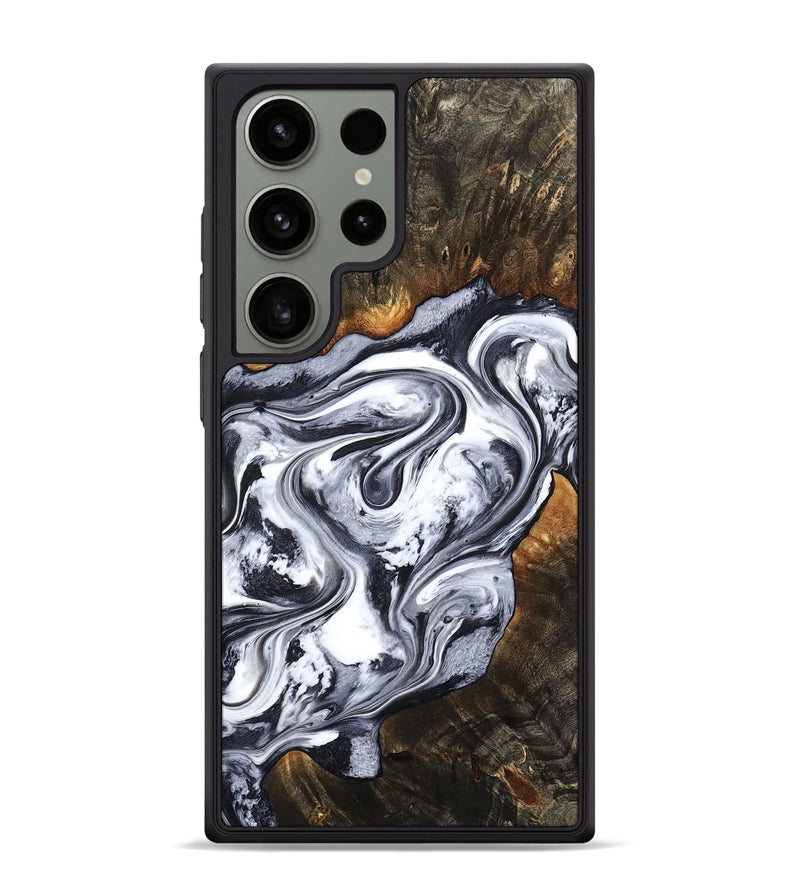 Galaxy S24 Ultra Wood Phone Case - Kierra (Black & White, 800100)
