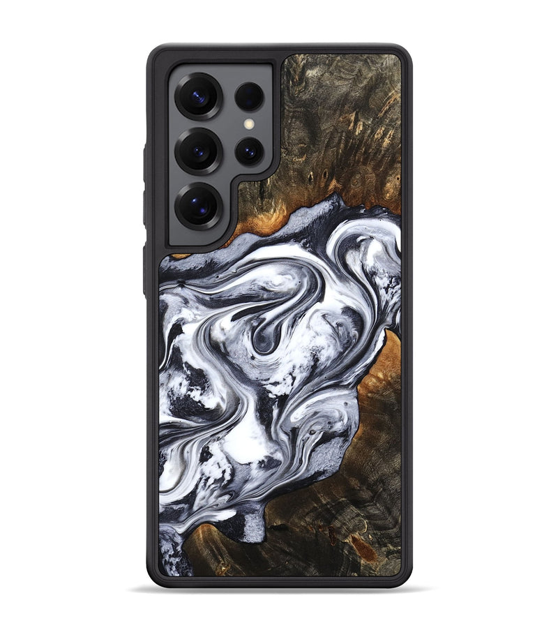 Galaxy S25 Ultra Wood Phone Case - Kierra (Black & White, 800100)