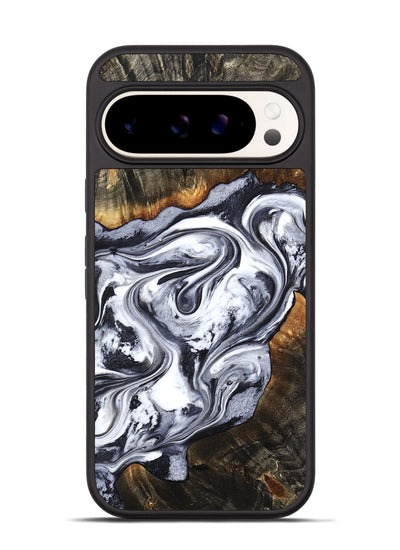 Pixel 9 Wood Phone Case - Kierra (Black & White, 800100)