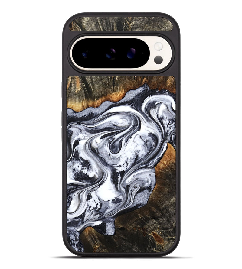 Pixel 9 Pro XL Wood Phone Case - Kierra (Black & White, 800100)