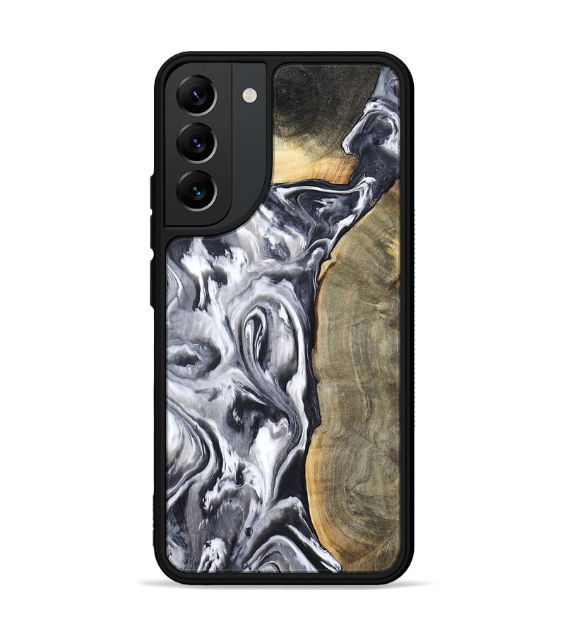 Galaxy S22 Plus Wood Phone Case - Yandel (Black & White, 800101)